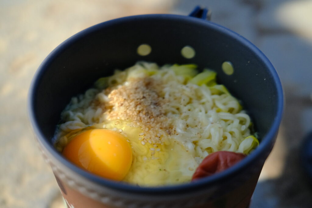ジェットボイルでラーメン
